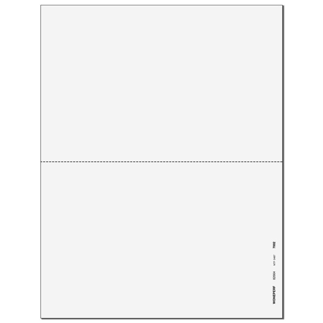 2-up Blank 1099-MISC with Recipient Instructions on Back-both panels