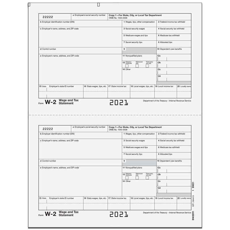 W-2 Employer State/City/Local Copy 1